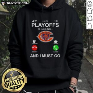 Original Chicago Bears Playoffs hoodie featuring bold graphics, perfect for fans ready to support their team.