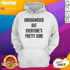 Cozy Nice Undiagnosed But Everyone's Pretty Sure Hoodie in a casual setting, perfect for laid-back style.