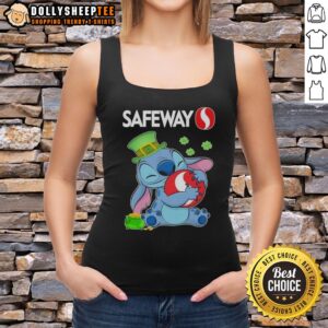 Top Stitch St. Patrick's Day tank top featuring the Safeway logo, perfect for festive celebrations and casual wear.