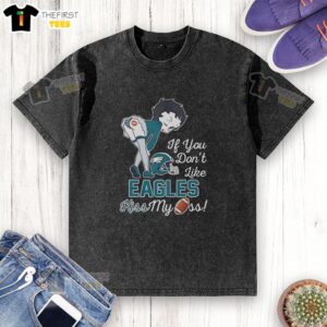 Alt Text: Good Betty Philadelphia Eagles football fan graphic game day washed t-shirt featuring vibrant team colors and logo.