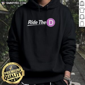 Good Official Ride The D Hoodie in stylish black, showcasing a trendy design perfect for casual wear.