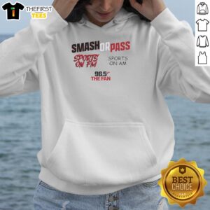 Alt Text: Awesome Smash or Pass Sports hoodie from FM Sports on AM 96.5 The Fan, perfect for sports enthusiasts.