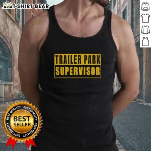 Original Trailer Park Supervisor tank top featuring iconic graphics, perfect for fans of the cult classic series.
