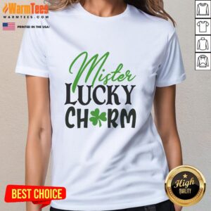Pretty Mister Lucky Charm Ladies Tee featuring a stylish design and vibrant colors, perfect for casual wear.