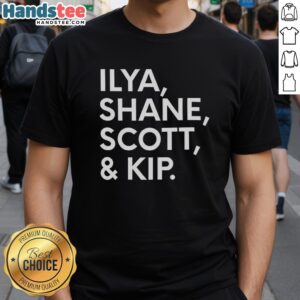 Good Ilya Shane Scott and Kip T-Shirt featuring vibrant graphics and a comfortable fit, perfect for fans of the show.