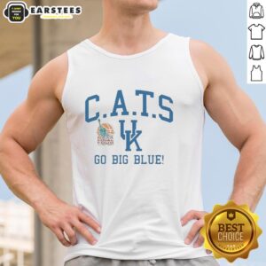 Nice Cats UK NCAA Final Four 1996 Go Big Blue tank top featuring a bold graphic design for fans and collectors.