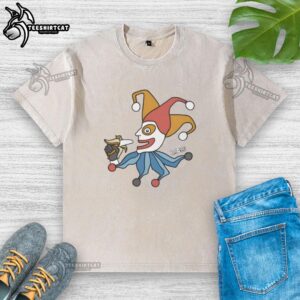 Premium April Fools Jimbo Washed T-Shirt in soft fabric, featuring a fun design perfect for casual wear and pranks.