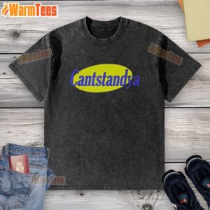 Hot Cantstandya logo on a trendy washed t-shirt, perfect for casual wear and stylish outfits.