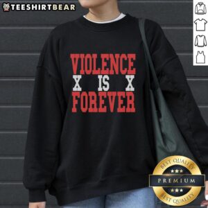Hot Violence X is X Forever sweatshirt featuring bold graphic design and a stylish fit, perfect for urban fashion enthusiasts.