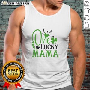 Official One Lucky Mama Irish Tank Top in green, perfect for St. Patrick's Day celebrations and casual wear.