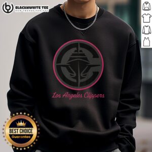 Hot Los Angeles Clippers highlight reel sweatshirt featuring vibrant team graphics and a cozy design for fans.