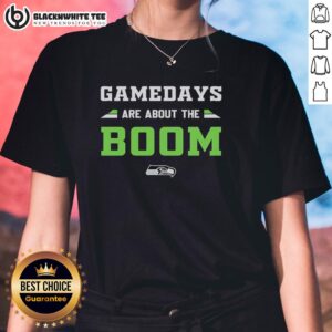 Alt Text: Seattle Seahawks ladies tee for official game days, showcasing team spirit and style.