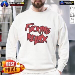 Cozy Goofcking Relax Sweatshirt in soft fabric, perfect for casual wear and lounging at home.