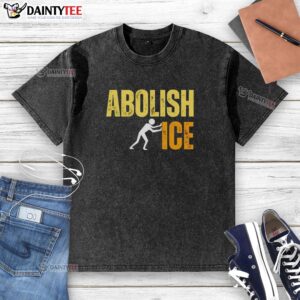 Alt Text: Hot Apbolish Ice Push Icon on a stylish washed t-shirt, perfect for casual wear and summer fashion trends.