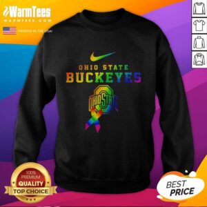 Good Ohio State Buckeyes Fight Cancer in All Colors Sweatshirt featuring vibrant designs supporting cancer awareness.