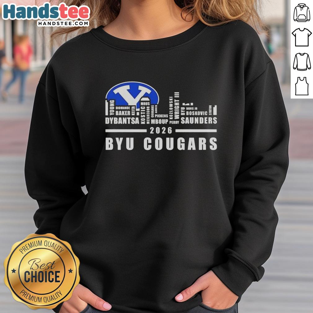top-2026-byu-cougars-all-names-city-skyline-sweatshirt Stylish sweatshirt featuring the 2026 BYU Cougars logo against a city skyline backdrop, perfect for fans.