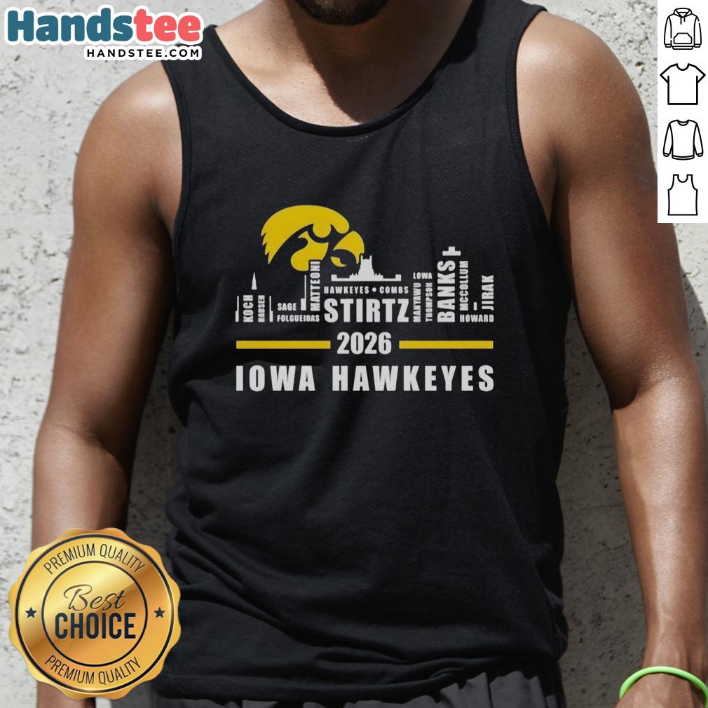 top-2026-iowa-hawkeyes-all-names-city-skyline-tank-top Top 2026 Iowa Hawkeyes All Names City Skyline Tank Top featuring a stylish design and vibrant cityscape.