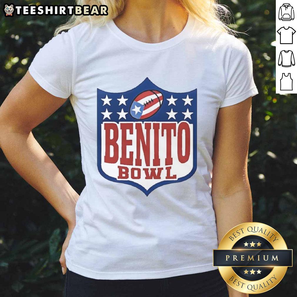 top-benito-bowl-nfl-shield-puerto-rico-flag-football-graphic-sports-ladies-tee Stylish ladies tee featuring NFL Shield and Puerto Rico flag in a top Benito Bowl graphic for sports enthusiasts.