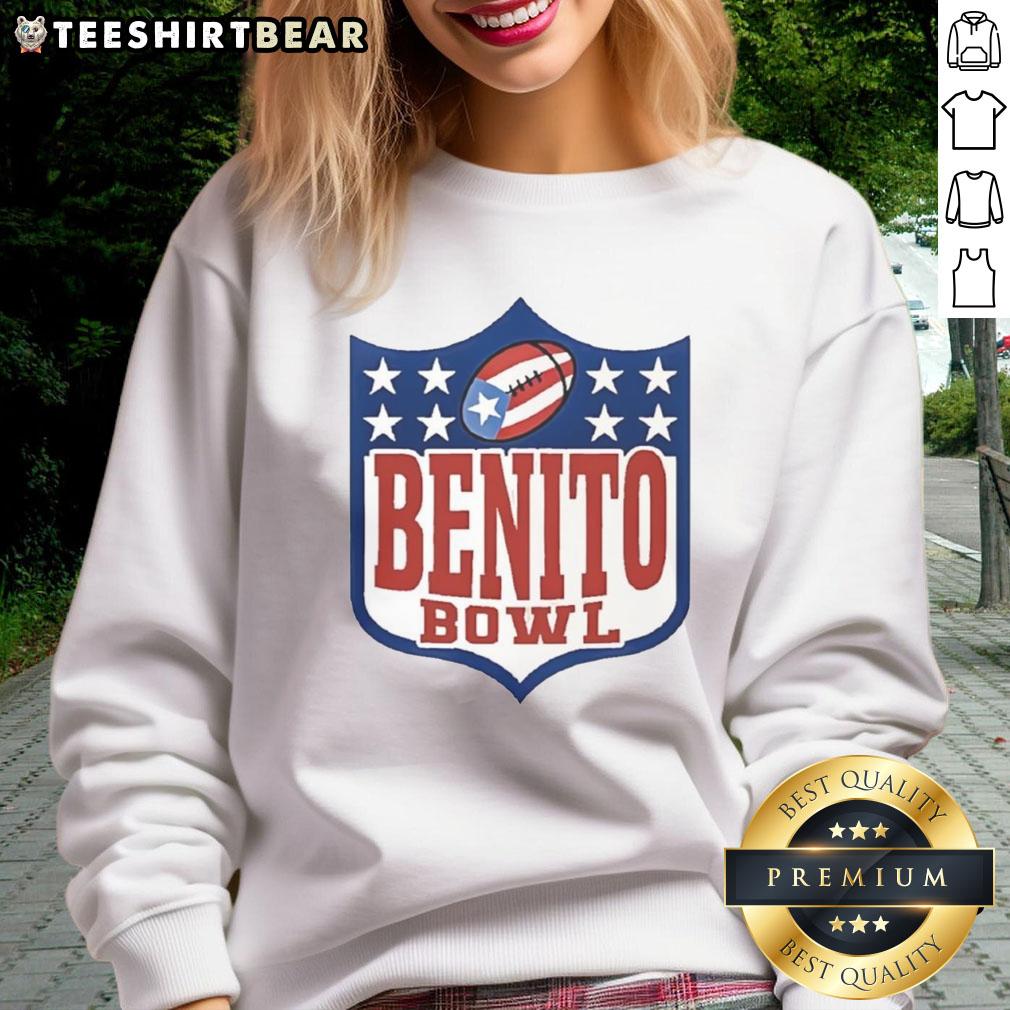 top-benito-bowl-nfl-shield-puerto-rico-flag-football-graphic-sports-sweatshirt Top Benito Bowl NFL Shield Puerto Rico Flag graphic sweatshirt for sports fans, showcasing vibrant colors and design.