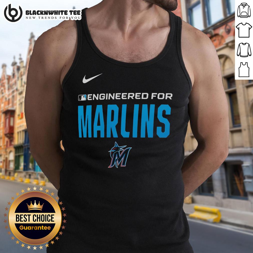 Top Engineered For Miami Marlins Mlb Logo Tank Top