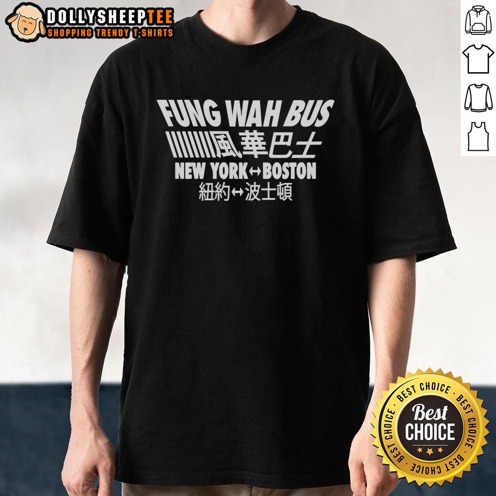 Top Fung Wah Bus New York Boston Chinese Character T Shirt Top Fung Wah Bus New York Boston T-Shirt featuring bold Chinese characters, perfect for travel enthusiasts and fans.