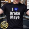 Top I Love Drake Maye UNC Football T-Shirt featuring vibrant design and team colors, perfect for fans of Drake Maye.