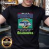 Top I May Live In Washington But On Gameday My Heart Soul Belongs To Seahawks T-Shirt design featuring Seahawks colors.