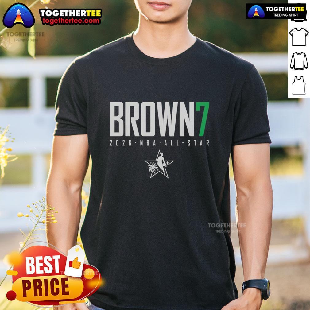 Top Jaylen Brown Boston Celtics 2026 Nba All Star Elite T Shirt Alt Text: Top Jaylen Brown Boston Celtics 2026 NBA All-Star Elite T-Shirt featuring vibrant team colors and stylish design.