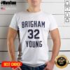 Top Jimmer Fredette Brigham Young 32 T-Shirt featuring vibrant design, perfect for BYU fans and basketball enthusiasts.