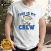 Alt Text: Top Milwaukee Brewers Baseball 'This Is My Crew' T-Shirt for fans, featuring team colors and logo, perfect for game day.