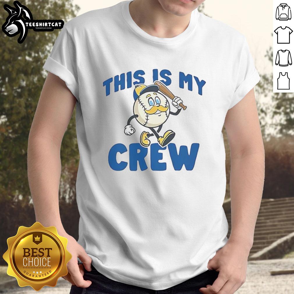 top-milwaukee-brewers-baseball-this-is-my-crew-t-shirt Alt Text: Top Milwaukee Brewers Baseball 'This Is My Crew' T-Shirt for fans, featuring team colors and logo, perfect for game day.