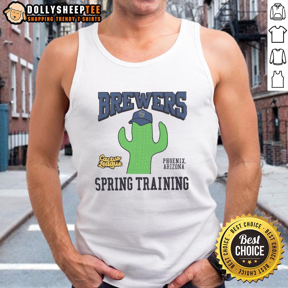 Top Milwaukee Brewers Cactus League Tank Top Top Milwaukee Brewers Cactus League tank top featuring team colors and logo, perfect for spring training fans.