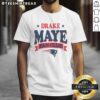 Alt Text: Top New England Patriots Drake Maye Fan Club T-Shirt featuring team colors and logo for passionate fans.