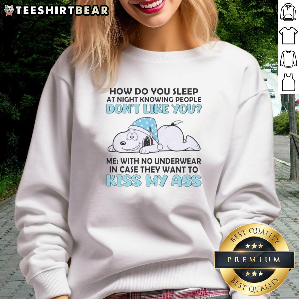 top-snoopy-how-do-you-sleep-at-night-knowing-people-dont-like-you-sweatshirt Snoopy sweatshirt with 'How Do You Sleep At Night Knowing People Don't Like You?' design, perfect for fans.