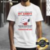 Funny Snoopy t-shirt featuring 'I've been looking for my sanity' quote and matching socks design, perfect for casual wear.