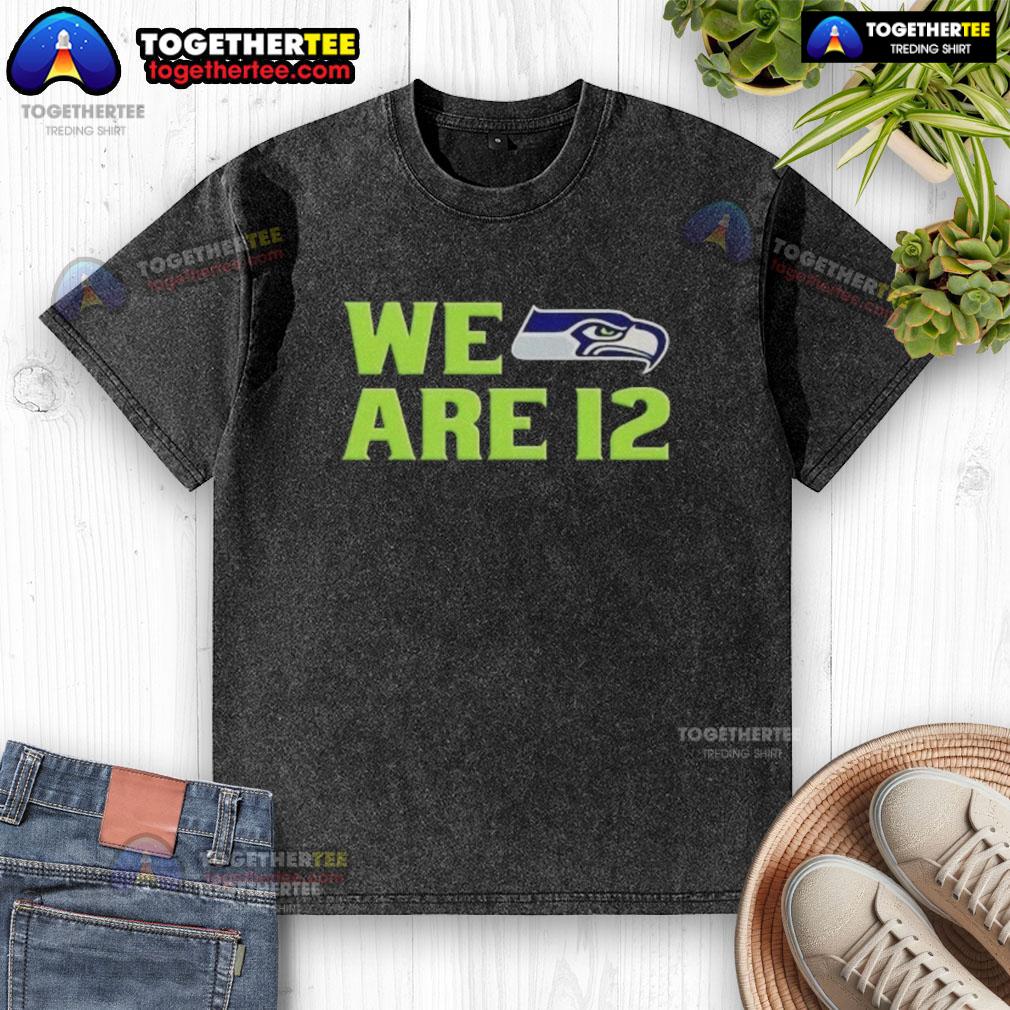 Top We Are 12 Seattle Seahawks Washed T Shirt