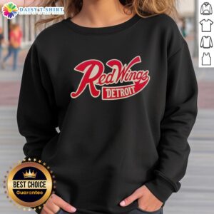 Alt Text: Stylish Nice Detroit Red Wings X Greyson sweatshirt in black, perfect for fans showcasing team pride and comfort.