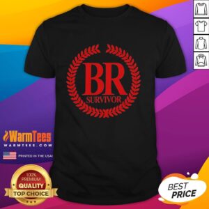 Nice Br Survivor Logo T-Shirt featuring a bold, colorful design celebrating resilience and survival spirit.