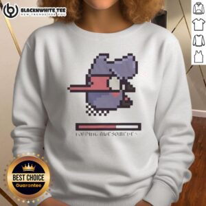 Stylish Nice Loading Awesomeness Sweatshirt in black, perfect for casual outfits and showcasing your unique style.