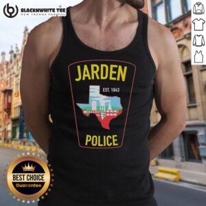 Nice Jarden Police Est 1843 tank top featuring a stylish design, perfect for casual wear and police department supporters.