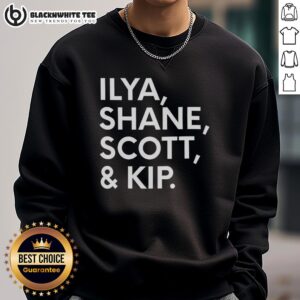 Alt Text: Nice Ilya Shane Scott and Kip sweatshirt featuring a stylish design, perfect for casual wear and comfort.