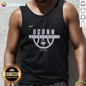 Good UConn Huskies Basketball Legend tank top featuring team colors and logo, perfect for fans and sports enthusiasts.