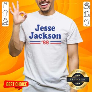 Official Jesse Jackson 88 T-Shirt featuring vibrant campaign graphics and bold colors, celebrating the iconic 1988 presidential run.