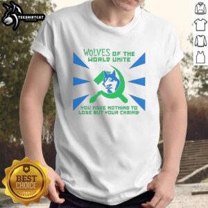 Alt Text: Nice Minnesota Timberwolves t-shirt featuring 'Of The World Unite' slogan, perfect for fans and supporters.