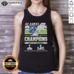 Awesome Seattle Seahawks Super Bowl LX And Xlviii Champions Go Hawks 2026 T-Shirt - Image 4