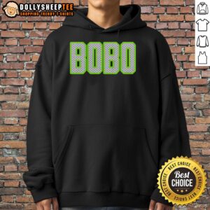 Alt Text: Premium Bobo custom neon green pattern hoodie featuring Seattle Seahawks logo, perfect for fans and stylish wear.