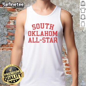 Alt Text: Original South Oklahoma All Stars Letter Tank Top featuring bold lettering and a stylish design for casual wear.