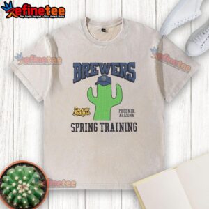 Good Milwaukee Brewers Cactus League washed t-shirt featuring vibrant team colors and relaxed fit for fans.