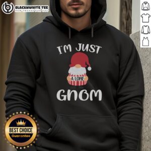 Awesome Valentine Gnome hoodie featuring 'I'm Just a Lone Gnom' design, perfect for Valentine's Day gifts.