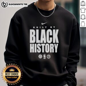 Top San Antonio Spurs Built By Black History sweatshirt featuring bold graphics and vibrant colors for fans.